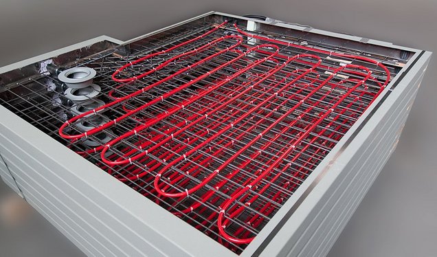 Rahmen für Betonboden inkl. Fußbodenheizung Rahmen für Betonboden inkl. Fußbodenheizung